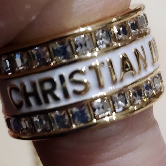 Dior Upcycled Necklace With Crystal Ring - Picture 5 of 6